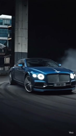 Bentley Flying Spur doing bootleg turn #bentley