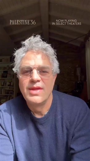 RT @Jvnior: 🚨🇺🇸 BREAKING: Hollywood actor Mark Ruffalo urges Americans to watch the film PALESTINE 36He says it will expose the Epstein Z…