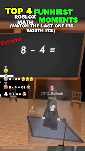 TOP 4 FUNNIEST MATH ROBLOX MOMENTS #funny ##roblox #vidoegames #game #math