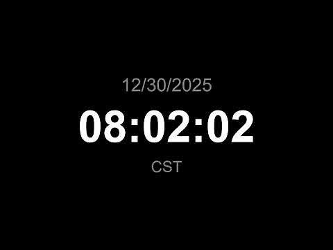 🔴 LIVE | Clock - CST (Current time)