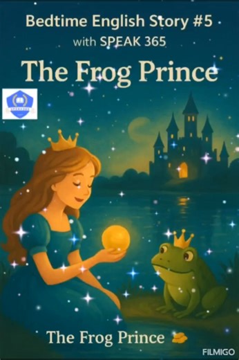 🌙 Bedtime English Story #5 – The Frog Prince 🐸👑 Listen to a magical English story before you sleep! 🎧 Learn English through fairytales and sweet dreams every night! 📍 Follow SPEAK 365 for more bedtime English stories every week! Hôm nay, SPEAK 365 tiếp tục chia sẻ tới các bạn 1 mẩu truyện kể cho bé nghe trước khi đi ngủ. Truyện: "Hoàng tử ếch" Các bạn tham khảo nội dung truyện tại đây nhé: Các bạn nghe trực tiếp trên Video bên dưới nhé! 🎧 🌙 Bedtime English Story #5: The Frog Prince Once u