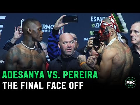 Israel Adesanya vs. Alex Pereira Final Face Off | UFC 281