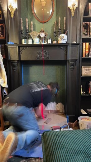 Catch the final reveal of the fireplace. Video will post later today. | Minecraft Fireplace