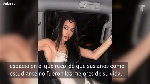 Danna reveló que sobrellevó el bullying que le hacían en su infancia, debido a que sus compañeros la molestaban por su profesión. #TelemundoEntretenimiento | Telemundo