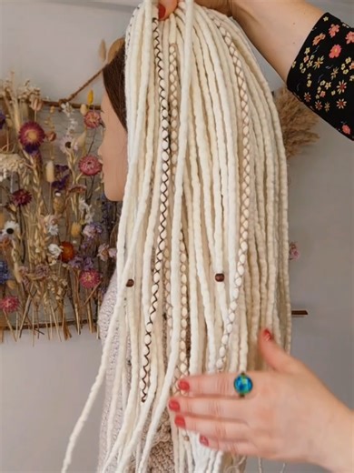 Colorful or natural? Which type are you? #dreadlocks #hairtok #hairstyle #dreads #wooldreads