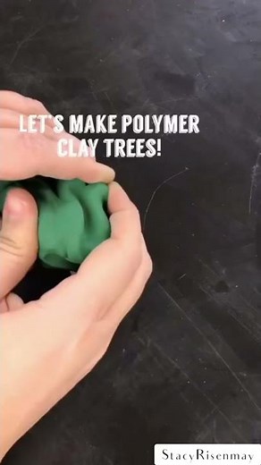 Clay Christmas Trees (Polymer Clay Craft)
