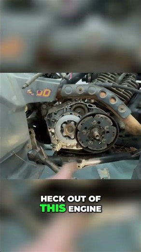 Engine Repair: Cleaning the Crankshaft and Broken Bolt #shorts