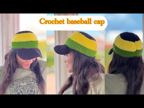 How to crochet a baseball cap/Easy crochet hat