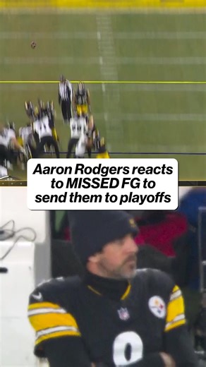 Aaron Rodgers watches his team get the last playoff spot after the missed Ravens field goal! via NBC | NFL on FOX
