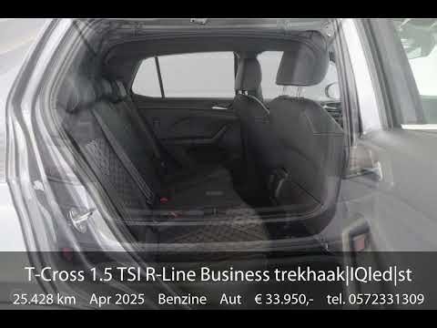 Volkswagen T-Cross 1.5 TSI R-Line Business trekhaak|IQled|stoelverw.|cam|nav|acc|lmv17