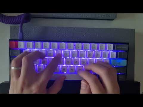 [Keyboard Sounds] GK61X w/ Everglide Crystal Purple
