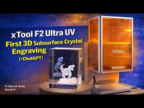 First 3D Subsurface Crystal Engraving + ChatGPT