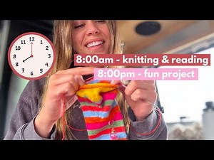 My Daily Knitting Routine (van life edition)