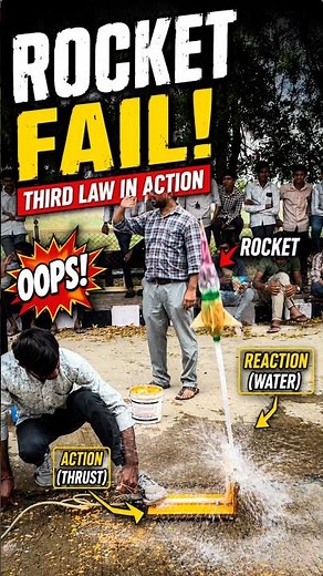 Newton’s 3rd Law of Motion | Action and Reaction Forces #science#experiment
