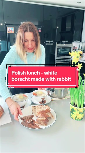 Delicious Polish White Borscht Made with Rabbit