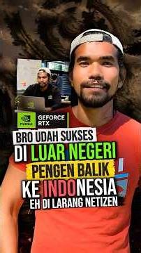 Orang ini Sukses di Luar negeri, eh di Larang Netizen, Buat Balik Ke Indonesia