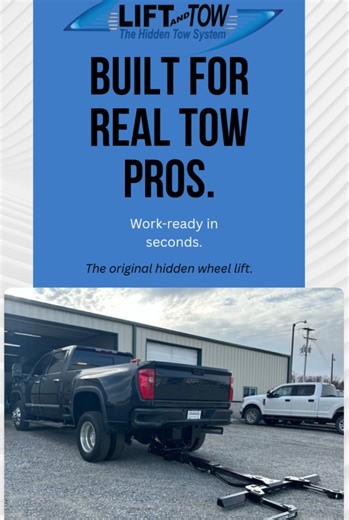 Tow like a real pro with Lift and Tow's hidden system, built to get you work-ready in seconds! 💥 Transform your truck into a towing machine without sacrificing its everyday look, learn how by checking our profile! 💪 | Lift and Tow