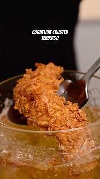 Cornflake Crusted Chicken Tenders!! #easyrecipes #chickentenders #torontochef