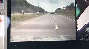 This trooper was nearly struck by an impaired driver this weekend on I-70. An example of why to never drive impaired! #DriveSober *Very fortunate there were no serious injuries. | Missouri State Highway Patrol