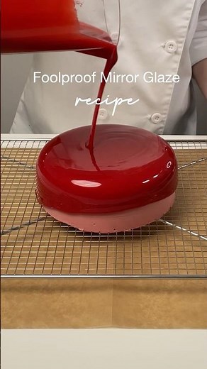 Mirror Glaze Recipe ✨ Save this for the next time you want to glaze a cake 🤍 #cake #glaze #recipe