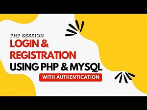 Login and Registration Form in PHP & MySQL with Authentication | Login System in PHP | PHP Session