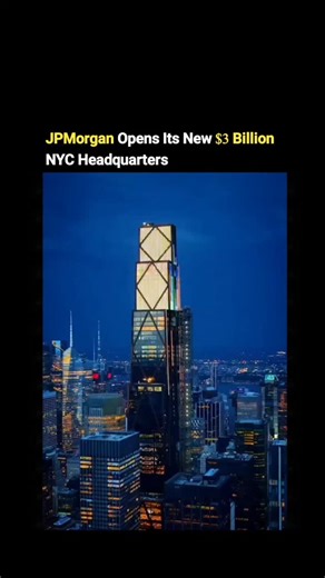 AI ll Tech ll Automation on Instagram: "JPMorgan ($JPM) has officially opened its new $3 billion global headquarters in the heart of New York City, right next to Grand Central Station. The 60-story skyscraper will house 10,000 employees, making it one of the most advanced corporate offices in the world. Inside, staff can choose from 19 restaurants and multiple coffee shops, all connected through a special in-house app that lets them order food and have it delivered right to their desks. The new 