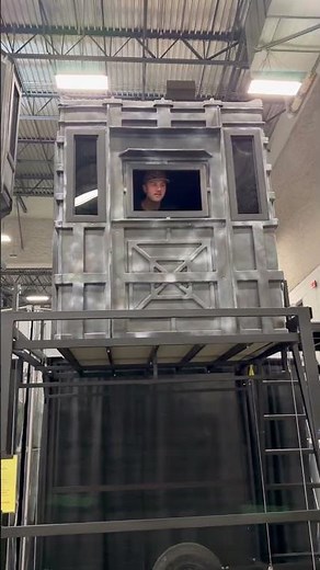 This is the most mobile elevating trailer for your hunting blind! #hunt #hunting #deer #deerhunting