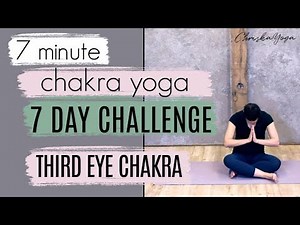 10 Min Third Eye Chakra Yoga Routine | DAY 6: 7 Day Chakra Yoga Challenge | ChriskaYoga