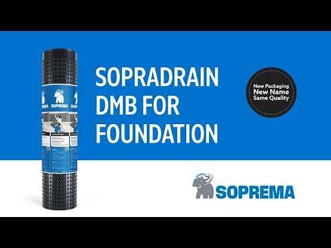 How to Install the SOPRADRAIN DMB (BELOW-GRADE DRAINAGE BOARD)