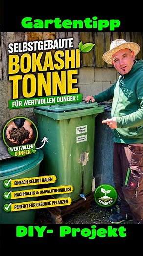 Homemade Bokashi bin for perfect organic fertilizer. #tips #garden #gardening #info