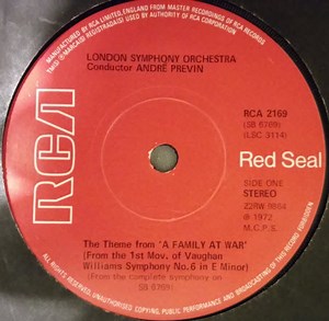 London Symphony Orchestra Conductor André Previn - The Theme From 'A Family At War'