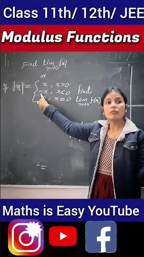 Modulus functions | Limits & Derivatives Class 11 Math Ch 13 #shorts #youtubeshorts #ashortaday #jee