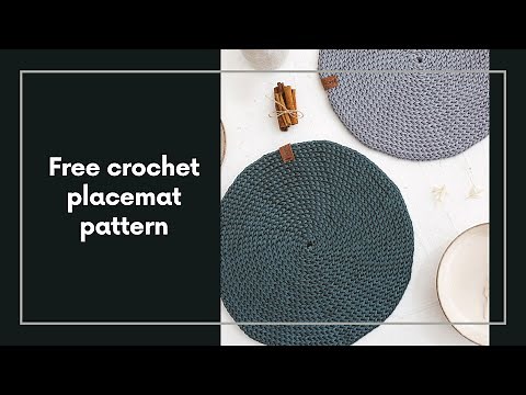 Free crochet placemat pattern PART 2 (Rounds 11-15)