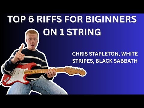 TOP 6 RIFFS For Beginners To Play ON 1 STRING