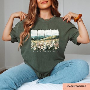 Let Kindness Bloom T-shirt, Be Cool Be Kind Flower T-shirt, Retro Inspiration Women Shirt, Floral Kindness Tee, Motivational Sweatshirt - Etsy