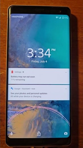 Sony Xperia XZ3 battery low animation! #shorts