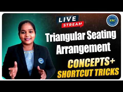 🔴 Live|Triangular Seating Arrangement Tricks🔥|Reasoning Concepts & Shortcuts|APPSC|TGPSC | RRB |CSAT