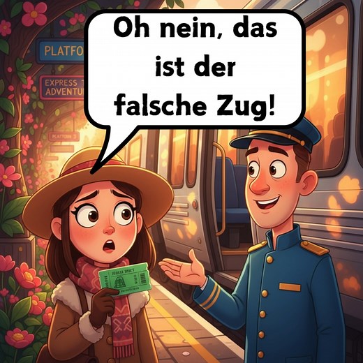 Deutsch Lernen mit Dialogen | At the Train Platform #deutschkurs #learngerman #easygerman #einfachdeutsch #deutschlernen #learngerman #easygerman #einfachdeutsch #deutschland #germanlanguage #deutschkurs #germany #deutschkurs | Deutsch Lernen