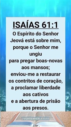 Isaías 61:1 Palavra de Deus