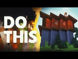 Building a diagonal house in Minecraft survival.