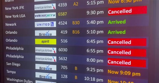 Winter storms cause flight delays and cancellations at Norfolk International Airport