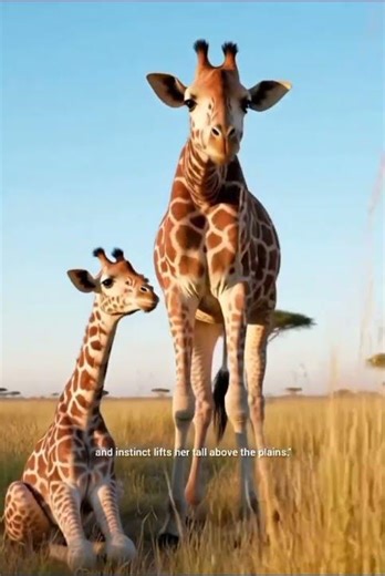 Mother Giraffe’s Love Will Melt Your Heart 🦒❤️ #Shorts