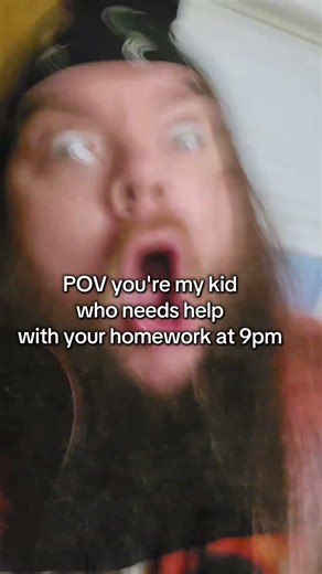 POV you're my kid who needs help with homework at 9p #funnyshorts #contentcreator #father #metalhead