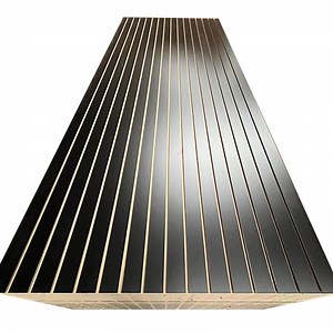 [Hot Item] Grooved Slotted MDF Slatwall Decorative Slatwall for Store Display with Aluminum