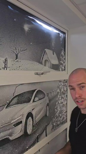 131K views · 2.8K reactions | Tutorial Tips for the windows Created using snow graffiti spray #Christmas #tutorial #tesla | Snow Graffiti | Facebook