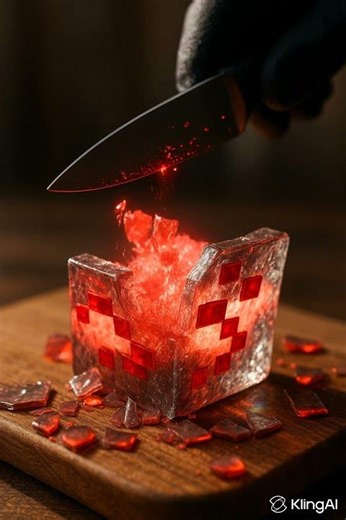 Watch This Redstone Ore Being Cut — Stunning Glow Reveal 🔥