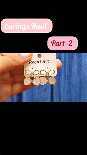 Earings Haul !!🌸part -2🍂 #earrings haul #aestheic ✨#fashion🩷 #beauty #pintrest 🤌🫶 #subscribe🦋