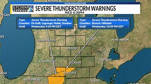 13K views · 20 reactions | The National Weather Service has issued a Severe Thunderstorm Warning for the following... Branch, Hillsdale, until 4/02 10:00PM. FOR A LOOK AT CURRENT RADAR... https://www.wlns.com/interactive-radar-satellite/?utm_medium=social&utm_source=facebook_WLNS-TV | WLNS-TV | Facebook