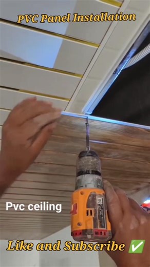PVC Panel Installation । How to Install PVC Panel । PVC False Ceiling #pvcceiling #falseceiling