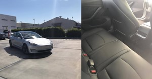 Tesla Model 3: rare look at the interior with picture of the backseat